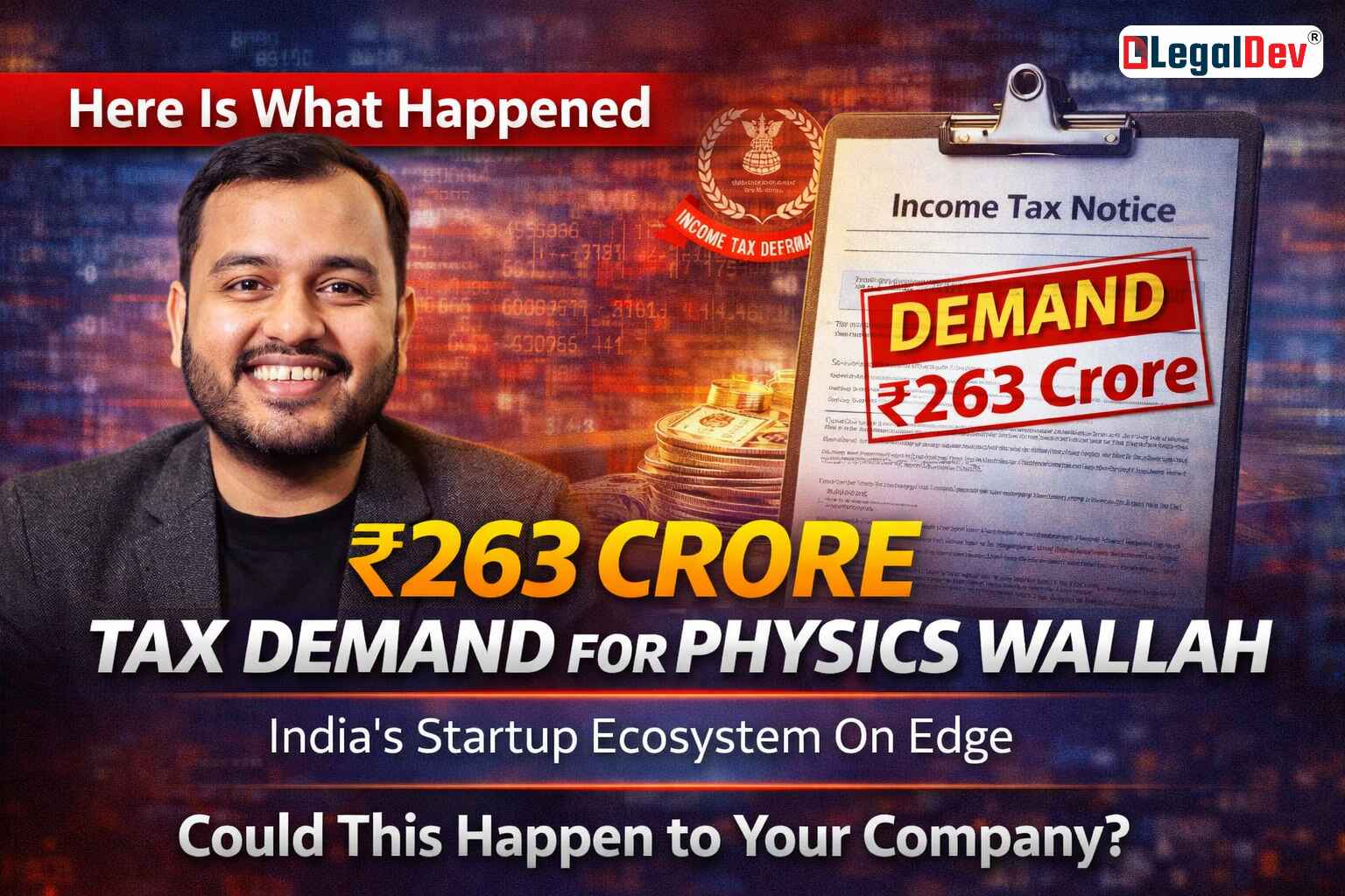 Physics Wallah Income Tax Notice 